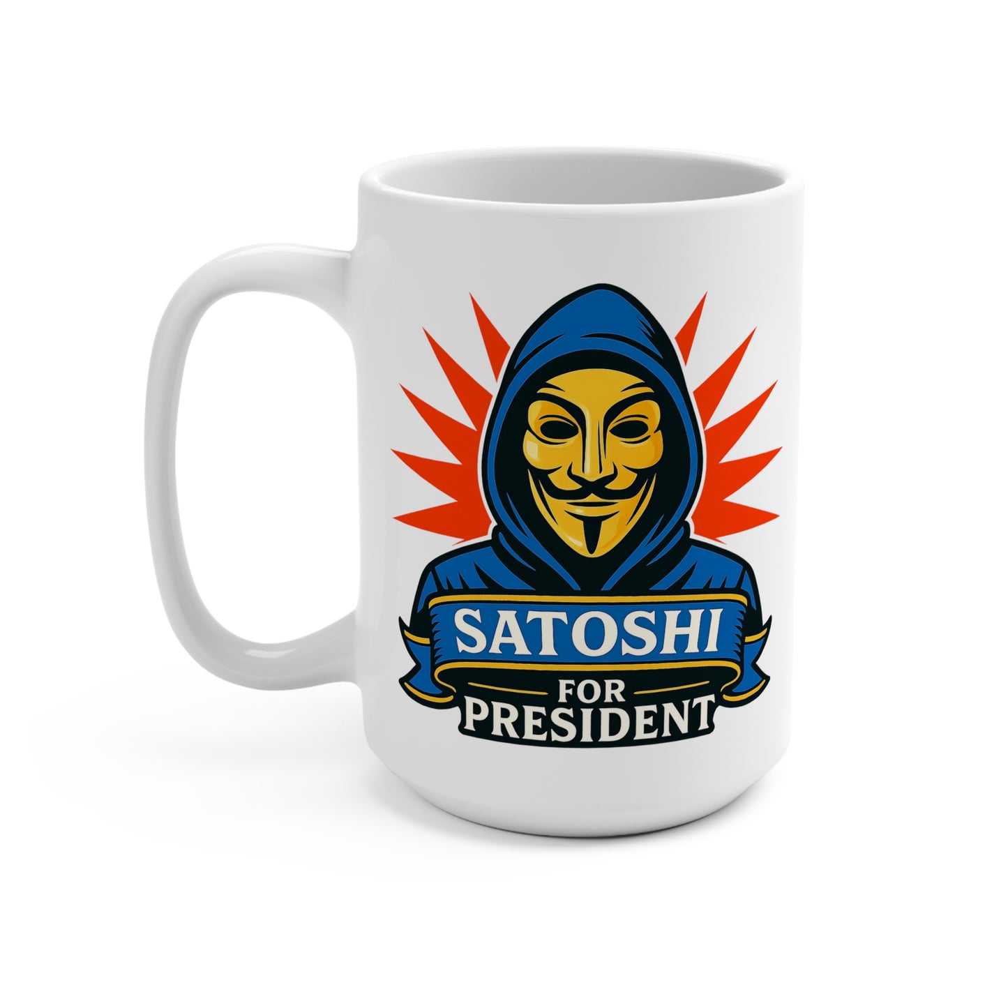 Crypto Founder: Satoshi Mystery Mug 15oz