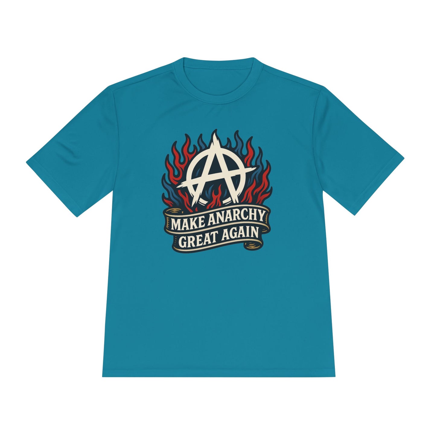 Unisex/Mens Moisture Wicking Tee Anarchist Pride: Make Anarchy Great Again Tee