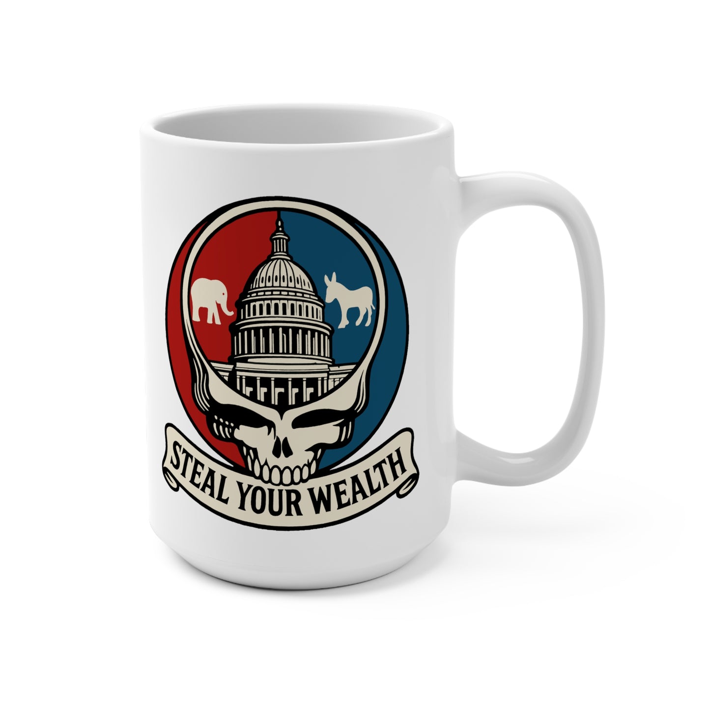 Deadhead Politics: Capitol Skull Mug 15oz