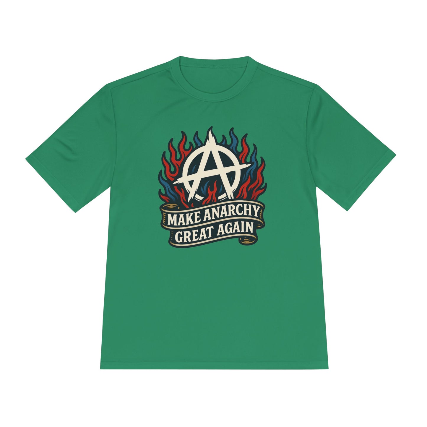 Unisex/Mens Moisture Wicking Tee Anarchist Pride: Make Anarchy Great Again Tee