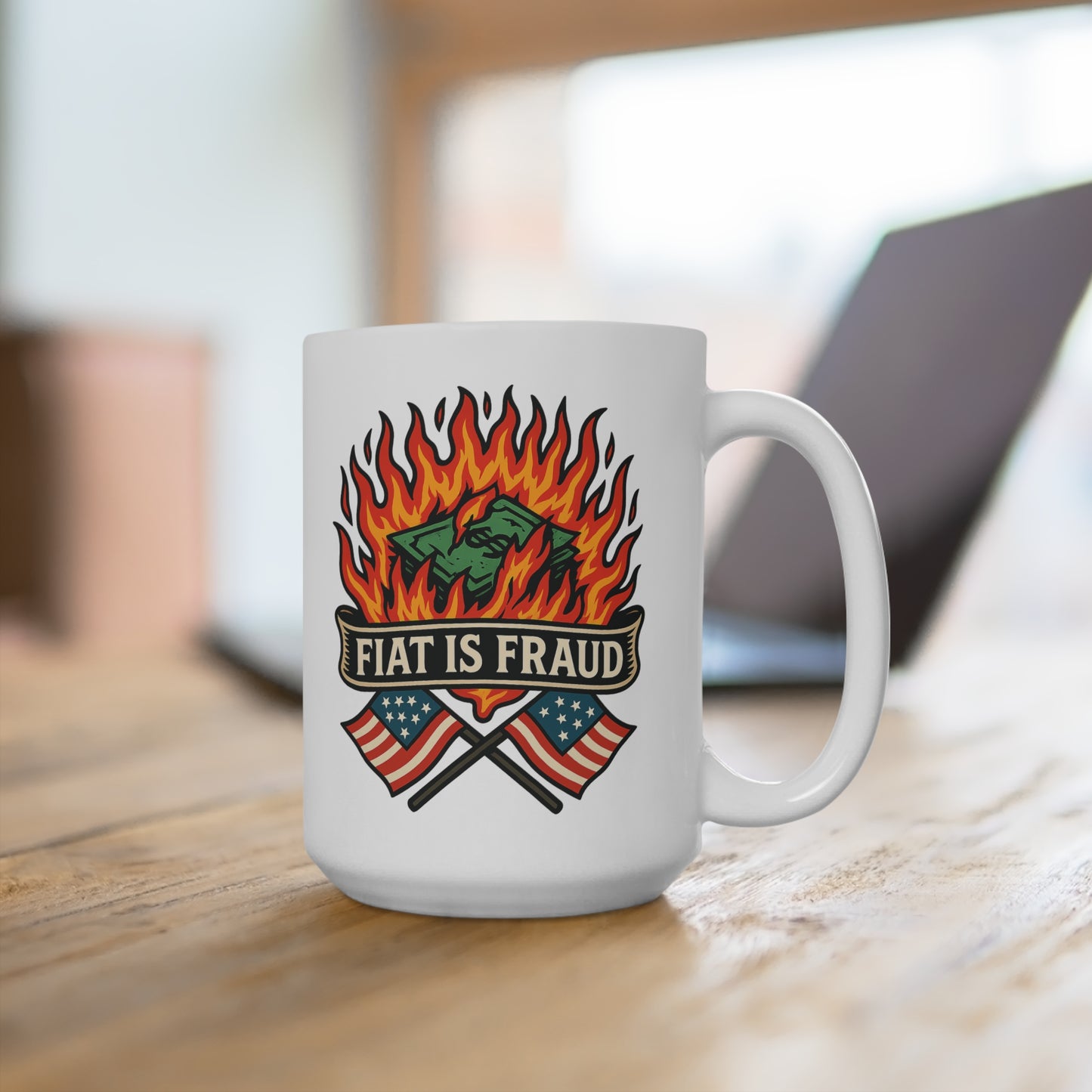 Burning Currency: Sound Money Revolution Mug 15oz