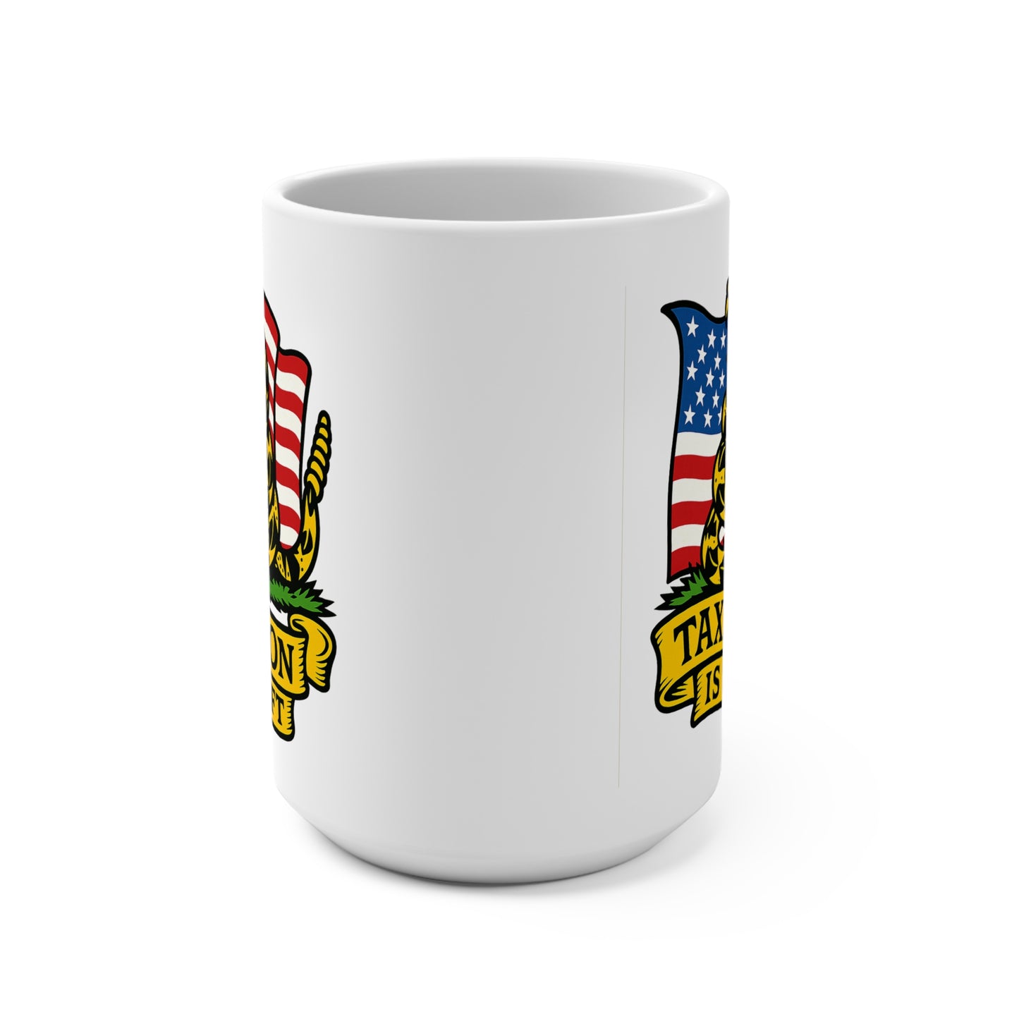 Gadsden Brew: Don't Tax On Me Mug 15oz