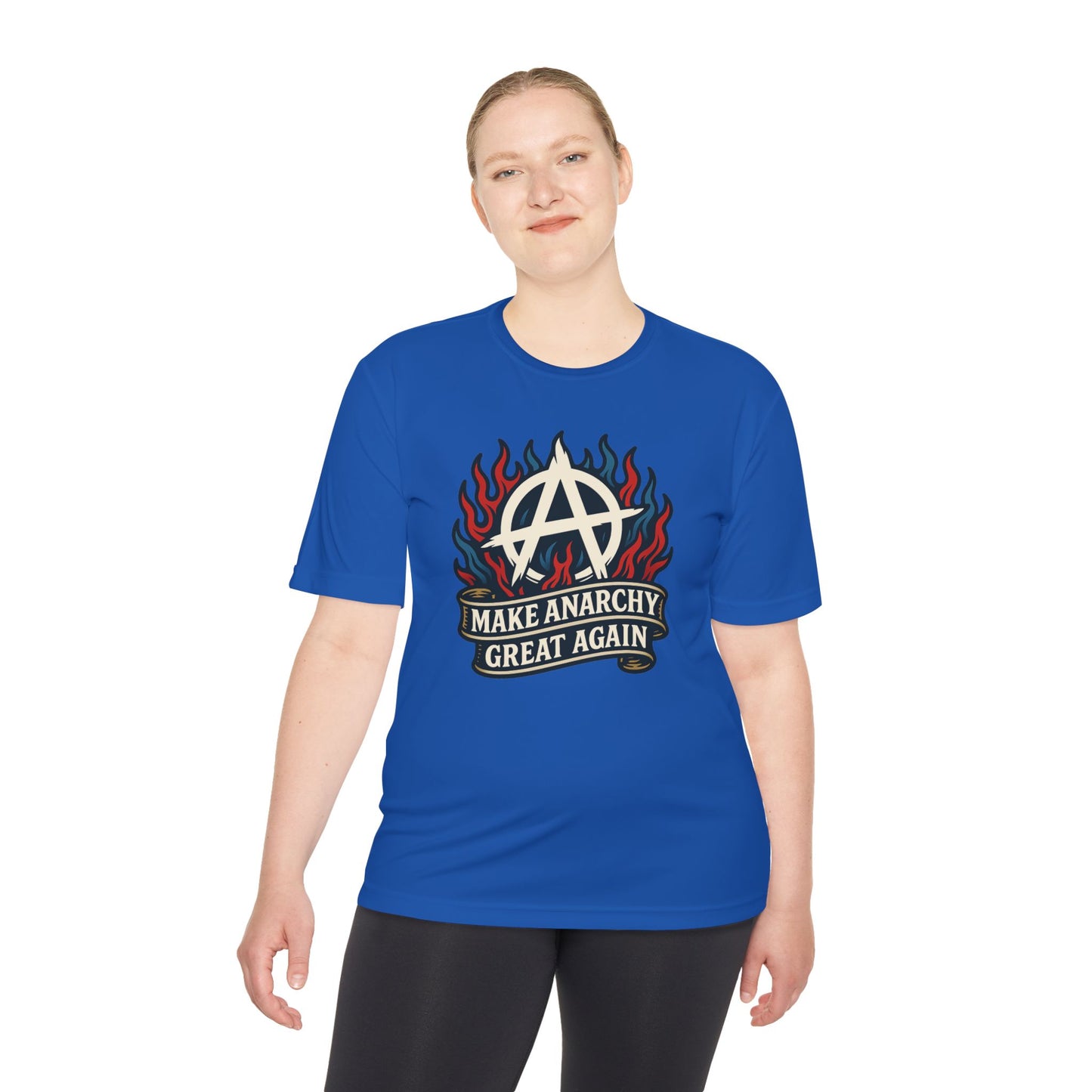 Unisex/Mens Moisture Wicking Tee Anarchist Pride: Make Anarchy Great Again Tee