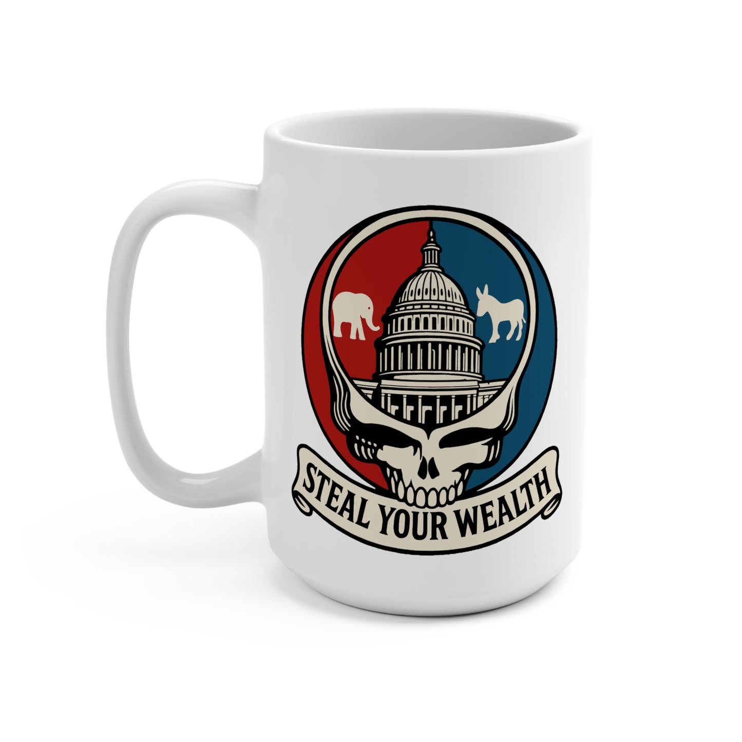 Deadhead Politics: Capitol Skull Mug 15oz