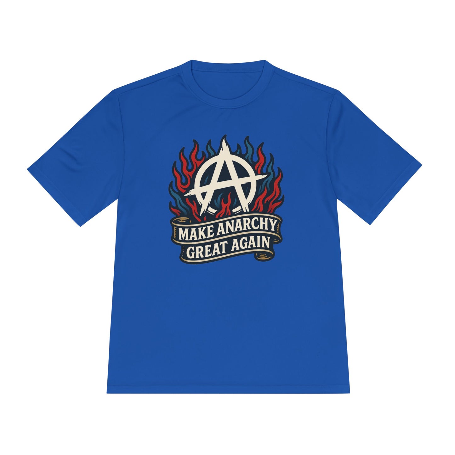 Unisex/Mens Moisture Wicking Tee Anarchist Pride: Make Anarchy Great Again Tee