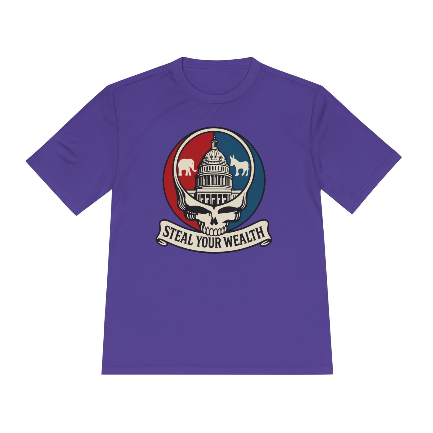Unisex/Mens Moisture Wicking Uncle Scam: Steal Your Wealth Tee