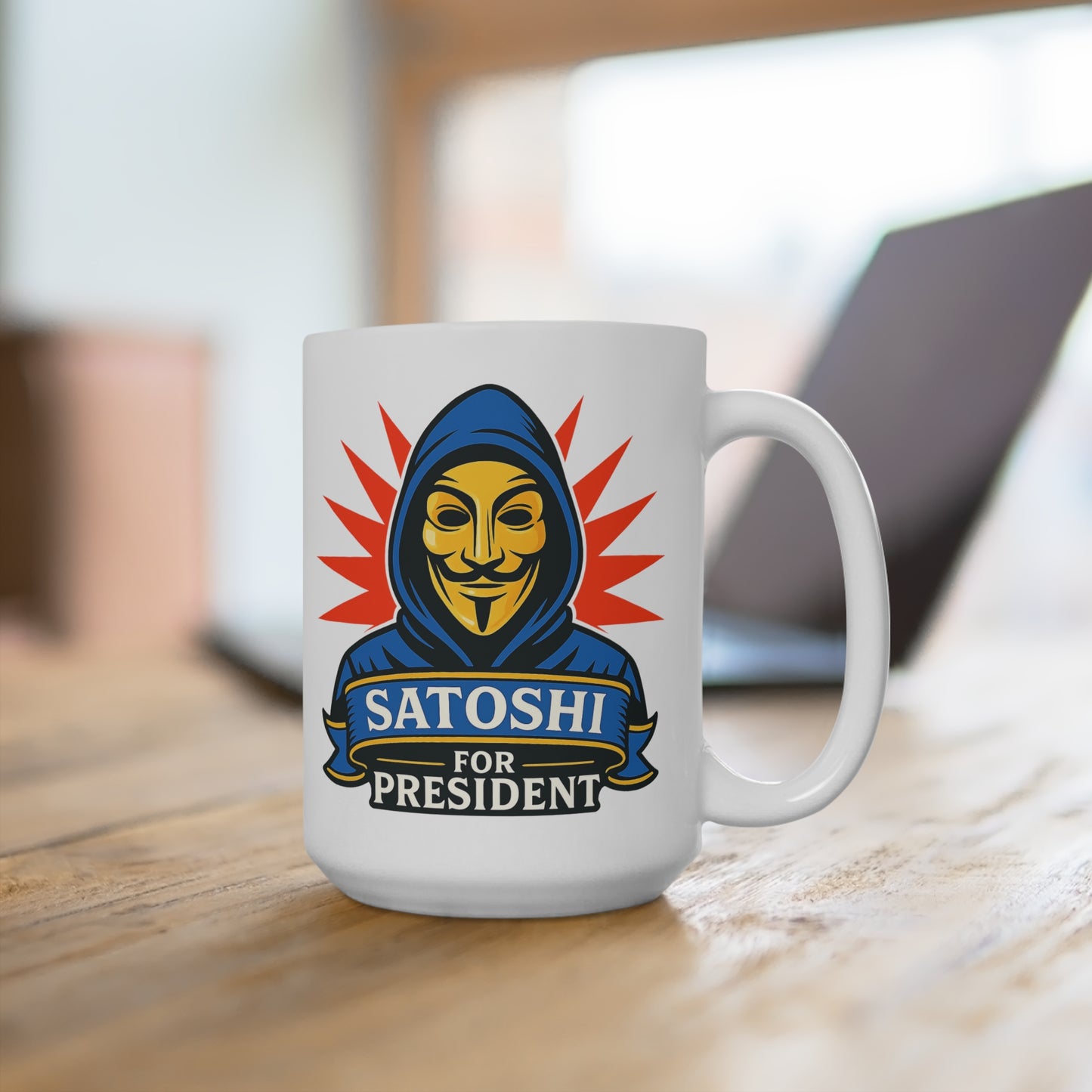 Crypto Founder: Satoshi Mystery Mug 15oz