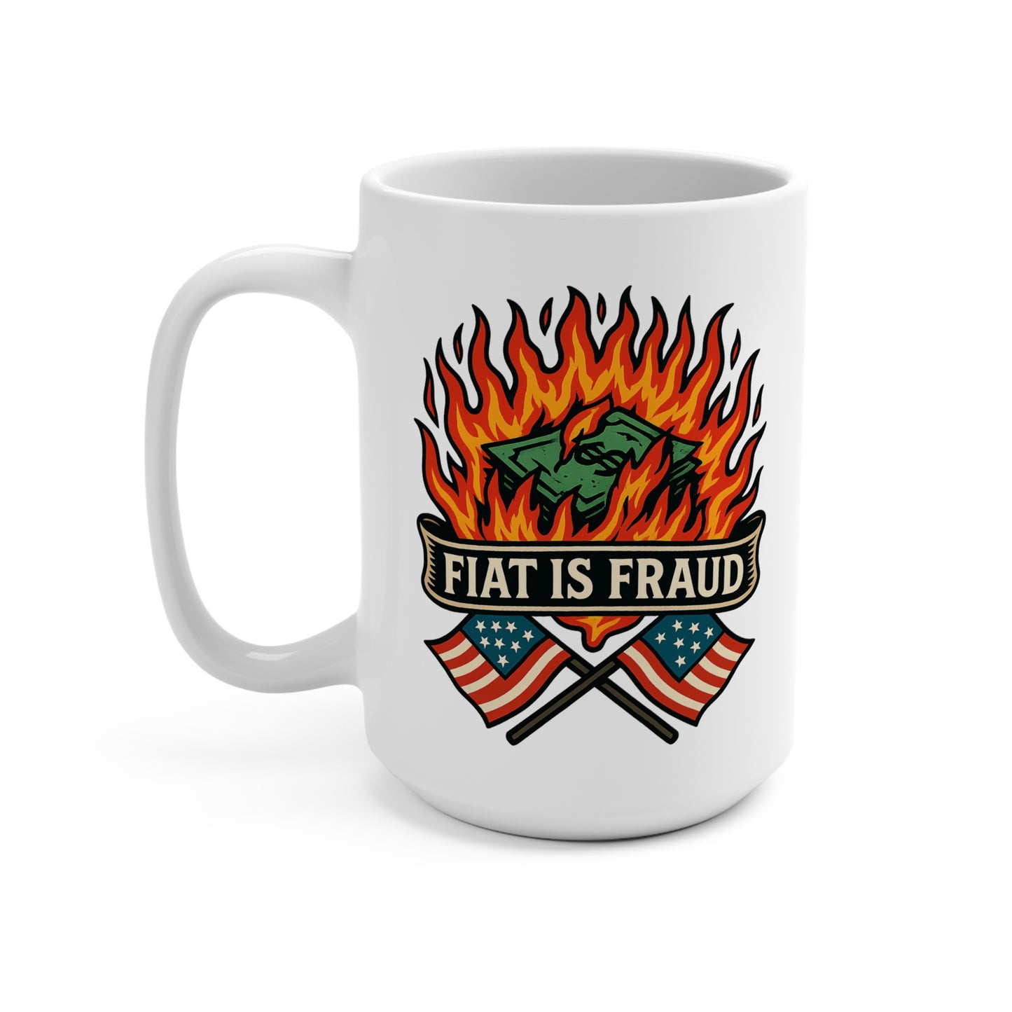 Burning Currency: Sound Money Revolution Mug 15oz
