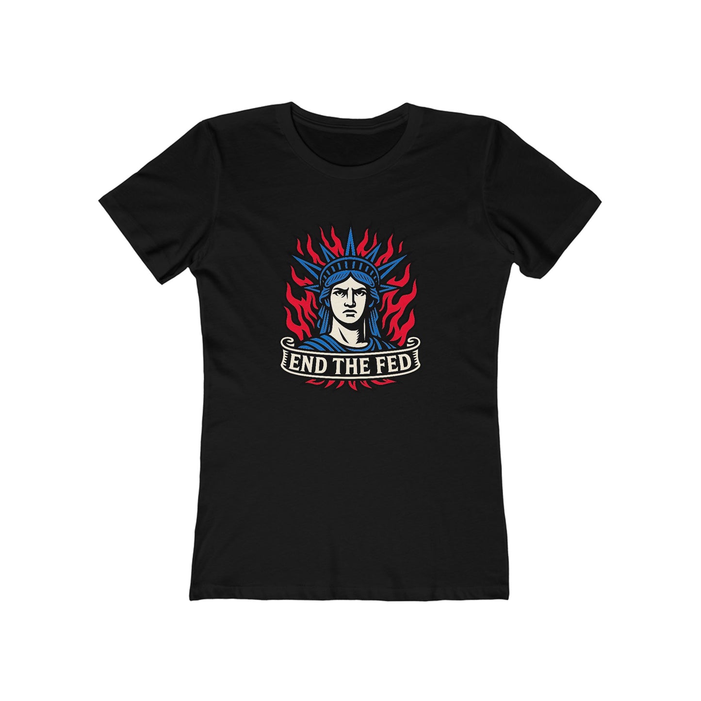 Womens Liberty Ablaze: End The Fed Tee