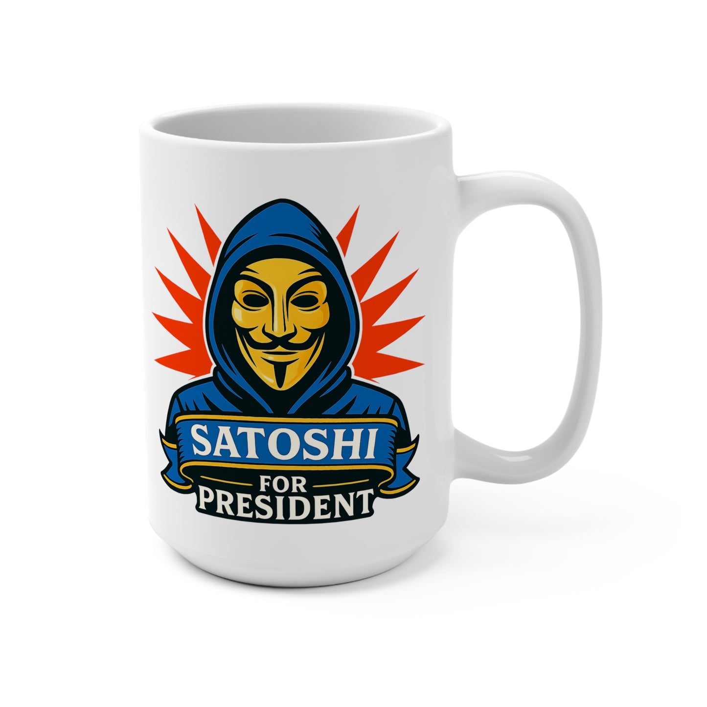 Crypto Founder: Satoshi Mystery Mug 15oz
