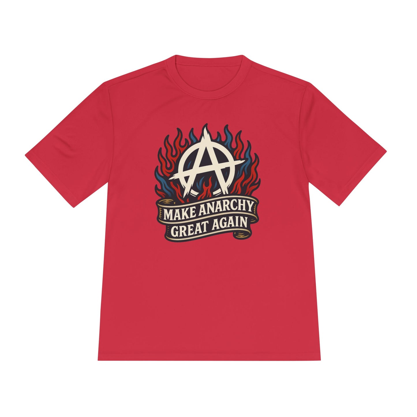 Unisex/Mens Moisture Wicking Tee Anarchist Pride: Make Anarchy Great Again Tee