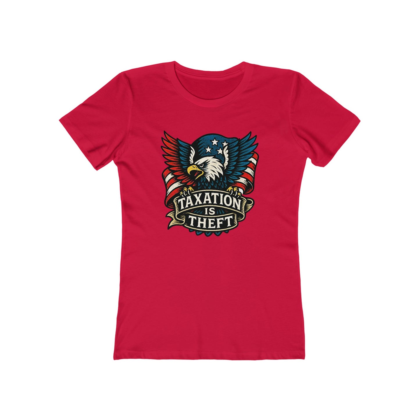 Womens American Protest: Eagle Tax Rebellion Tee