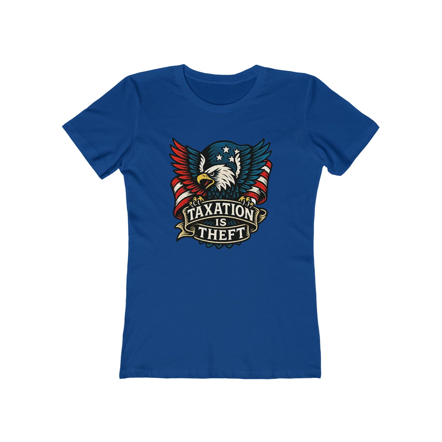 Womens American Protest: Eagle Tax Rebellion Tee