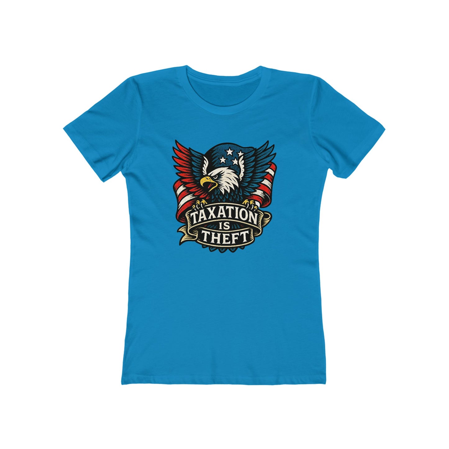Womens American Protest: Eagle Tax Rebellion Tee