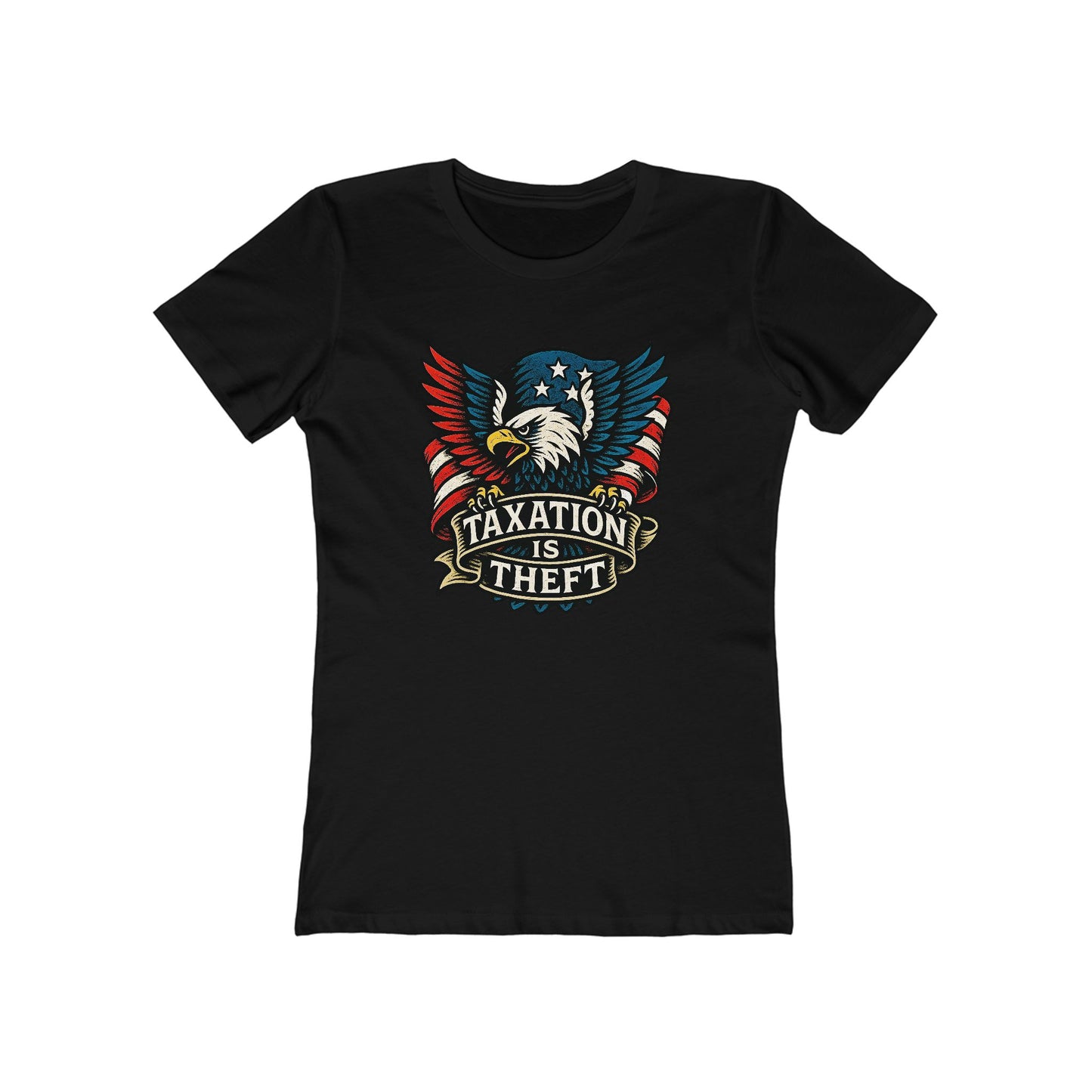 Womens American Protest: Eagle Tax Rebellion Tee