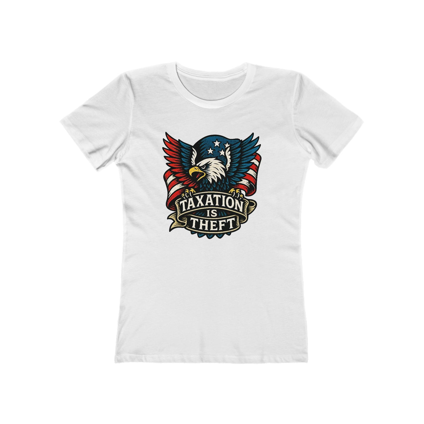 Womens American Protest: Eagle Tax Rebellion Tee