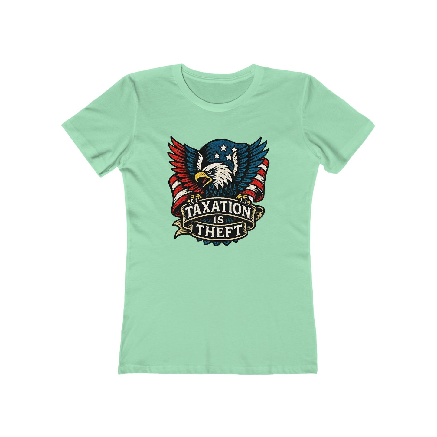 Womens American Protest: Eagle Tax Rebellion Tee