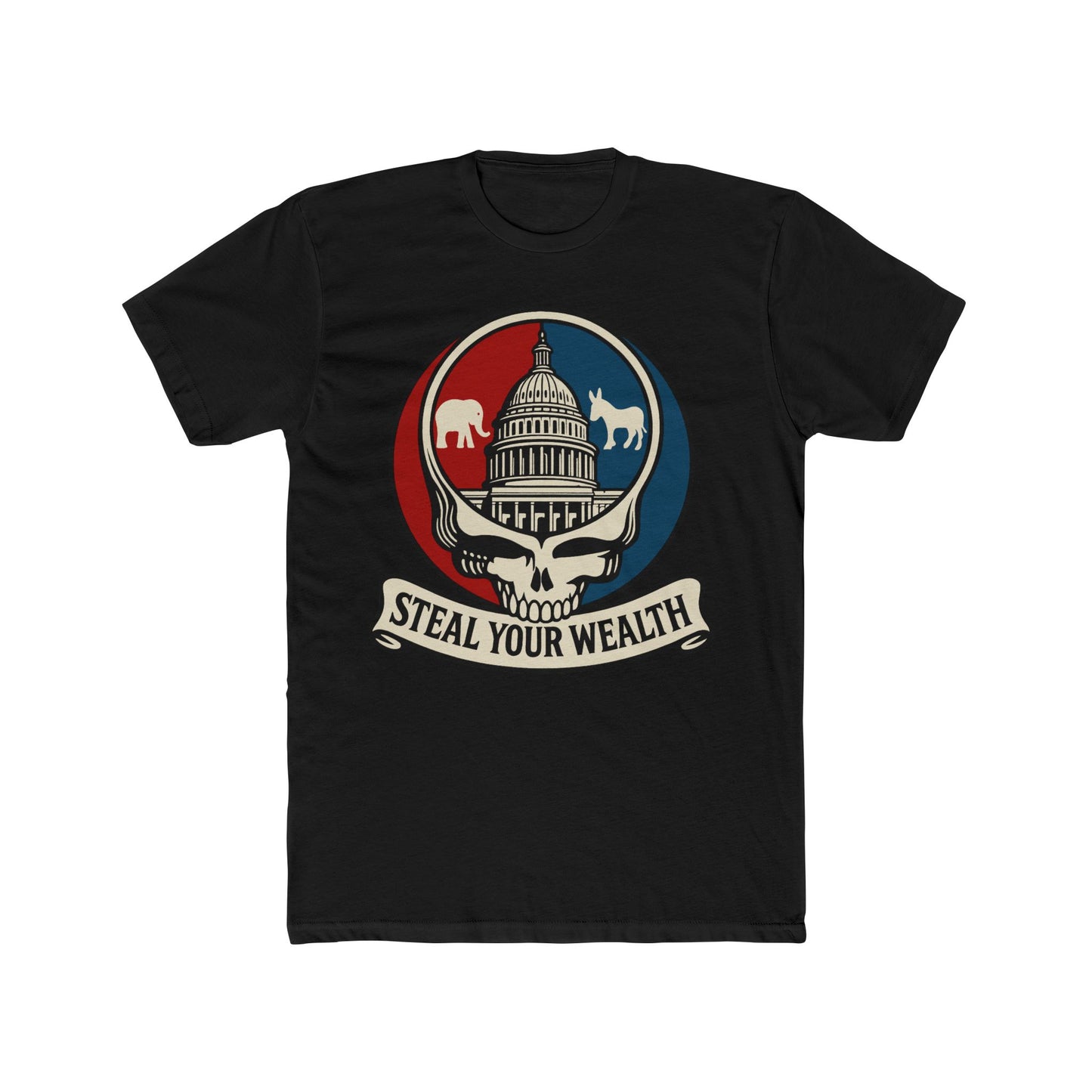 Unisex/Mens Capitol Skull: Bipartisan Theft Tee