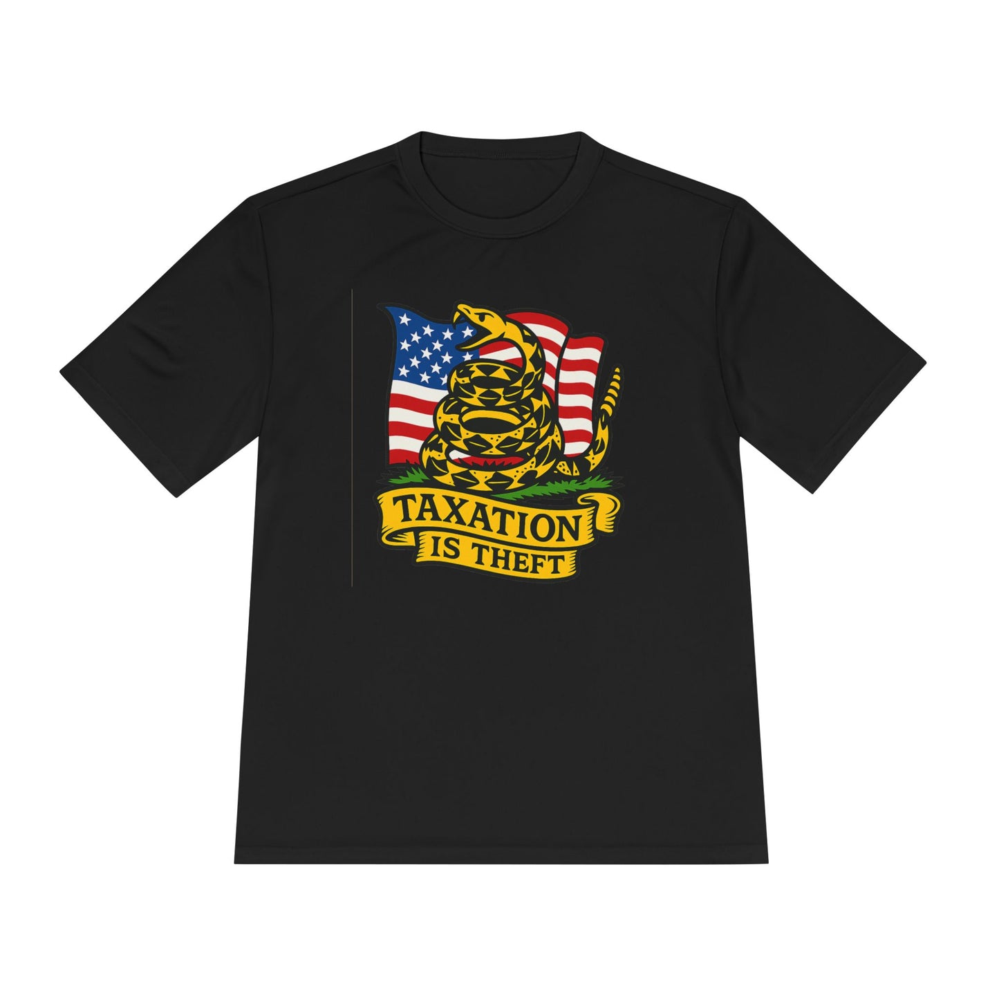 Unisex/Mens Wicking Tee Don't Tread on Me: Taxation Protest Tee