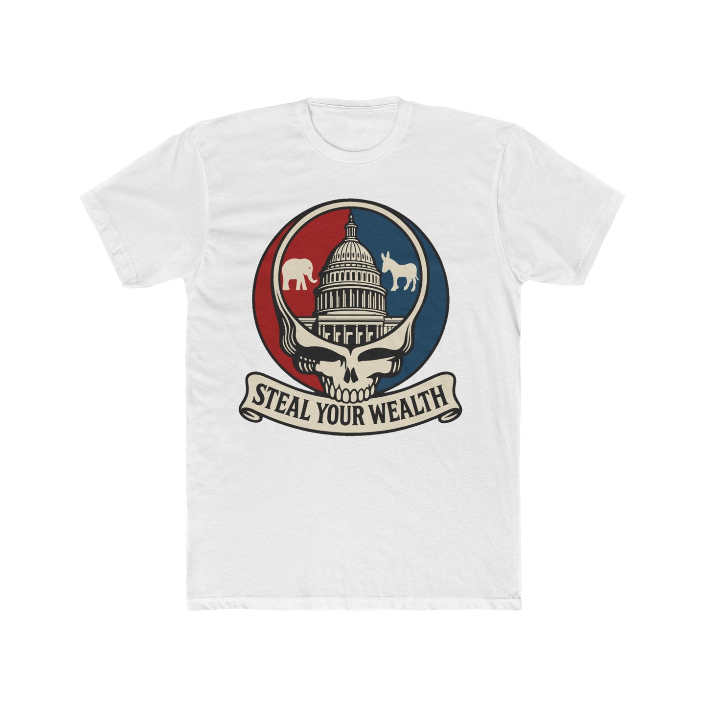 Unisex/Mens Capitol Skull: Bipartisan Theft Tee