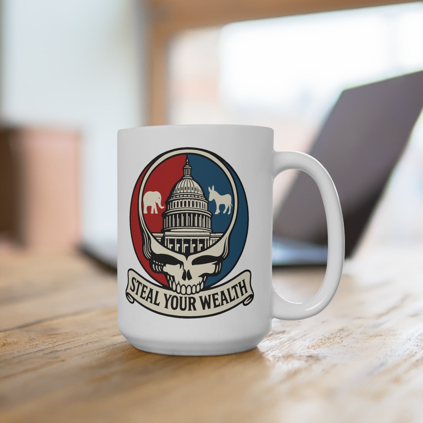 Deadhead Politics: Capitol Skull Mug 15oz
