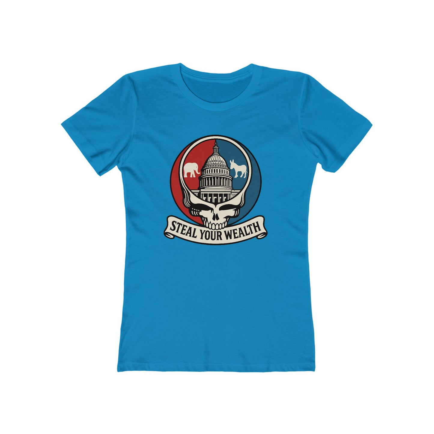 Womens Capitol Skull: Bipartisan Theft Tee