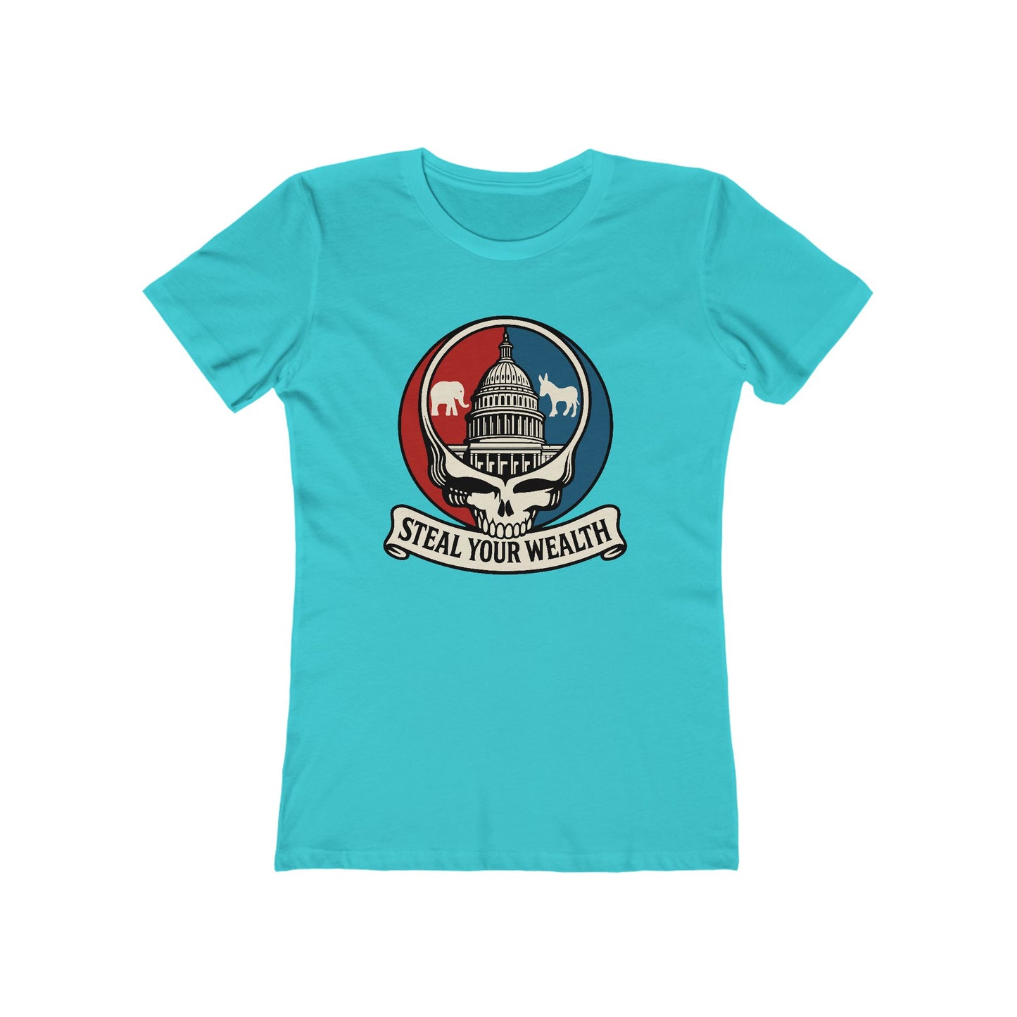 Womens Capitol Skull: Bipartisan Theft Tee