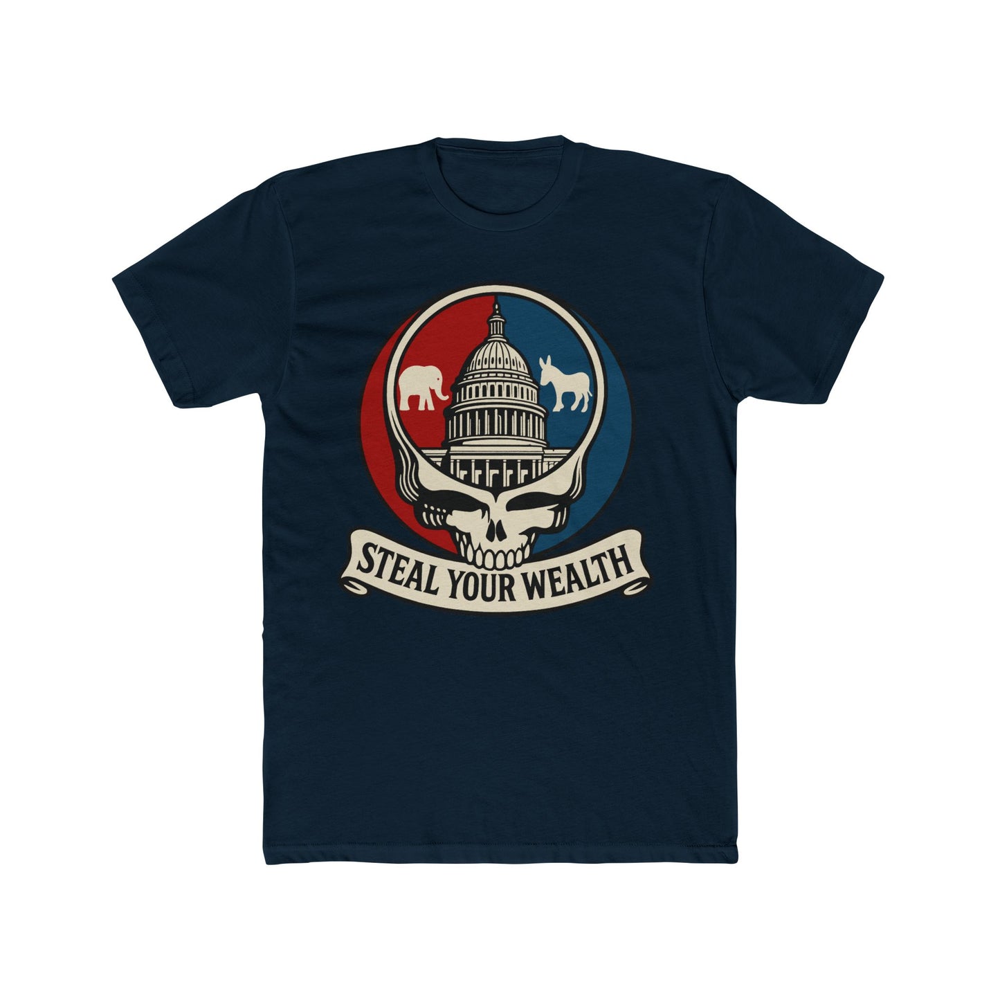 Unisex/Mens Capitol Skull: Bipartisan Theft Tee
